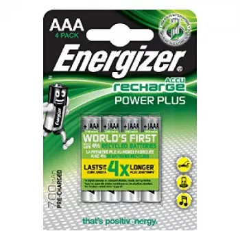 ENERGIZER BATTERY Accu Recharge Power Plus 700 mAh AAA HR3/4 polnilna baterija, 4 kosi