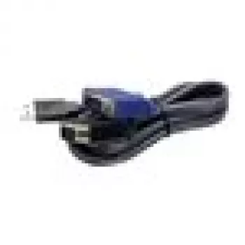 TRENDnet TK CU10 - kabel za tipkovnico / video / miško (KVM) - USB Type A, 4-pin, HD-15 (M) - HD-15 (M) - 3,1m - črn (TK-CU10)