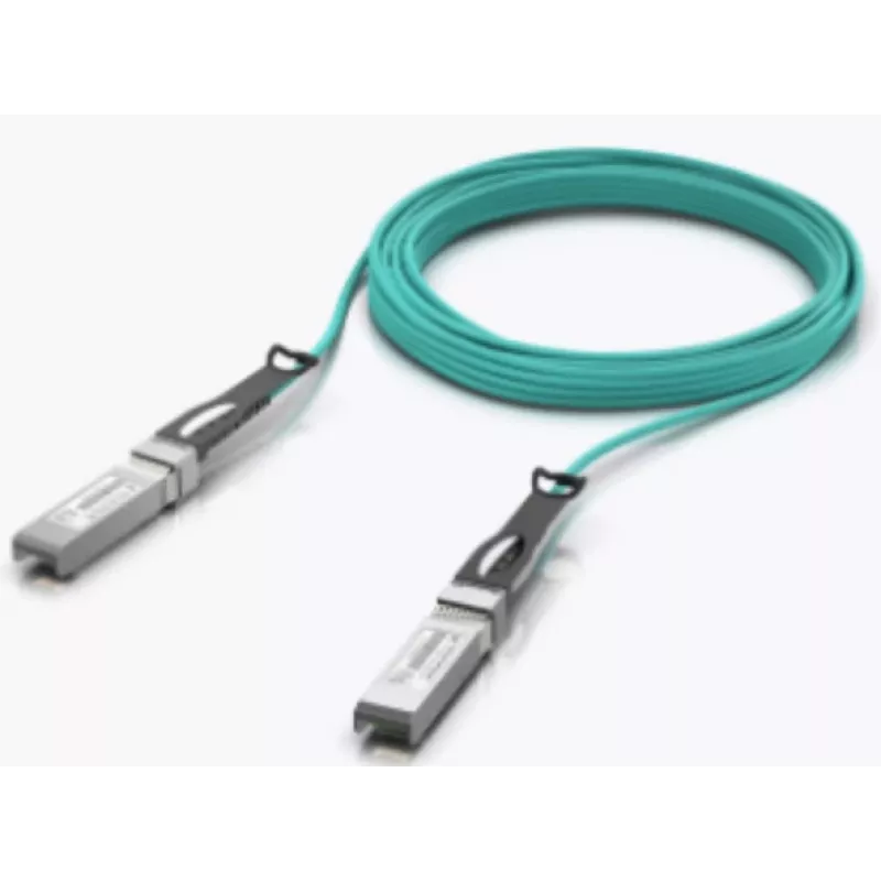 Optični/AOC kabel UBIQUITI UACC-AOC-SFP10-5M SFP+ na SFP+, 10 Gbit/s, 5 m, 850 nm, PVC plašč, akvamarin