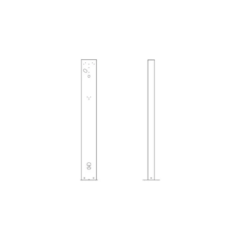 Wallbox Eiffel Basic montažne komponente – za polnilno postajo EV – RAL 7043