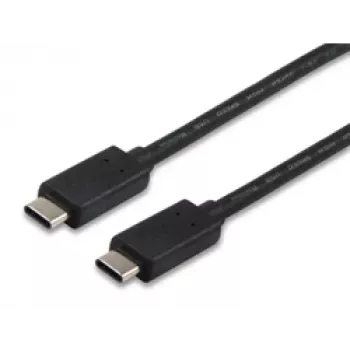 Equip kabel USB 2.0 Type C, 1 m, 1 m, USB C, USB C, USB 2.0, moški/moški, črn