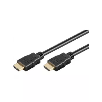 Wentronic goobay Series 2.0 - Highspeed - HDMI kabel z Ethernetom - HDMI moški na HDMI moški - 15 m - dvojna izolacija - črn - 4K Ultra HD s