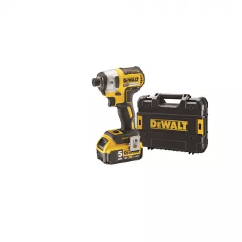 Udarni vijačnik DeWALT DCF887P2-QW 1/4 inch pogon, 18V Li‑Ion 5Ah, 205 N·m, 3250 RPM, 2 bateriji, polnilnik, kovček