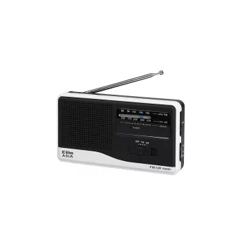 Radio Eltra model Asia White – prenosni UKV/SV radio, omrežno in baterijsko napajanje