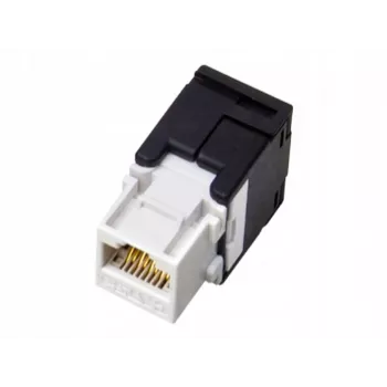 Alantec MB001 RJ45 keystone modul, brez orodja, UTP Cat5e, črn/bel