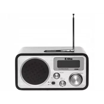 ELTRA Kormoran UKV/DV namizni radio z USB-MP3 predvajanjem, rjav