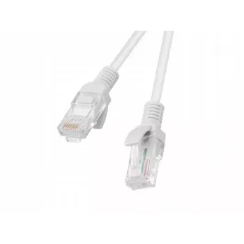Omrežni kabel LANBERG Cat6 RJ-45 na RJ-45, bakrene žice, U/UTP, 1,5 m, bel