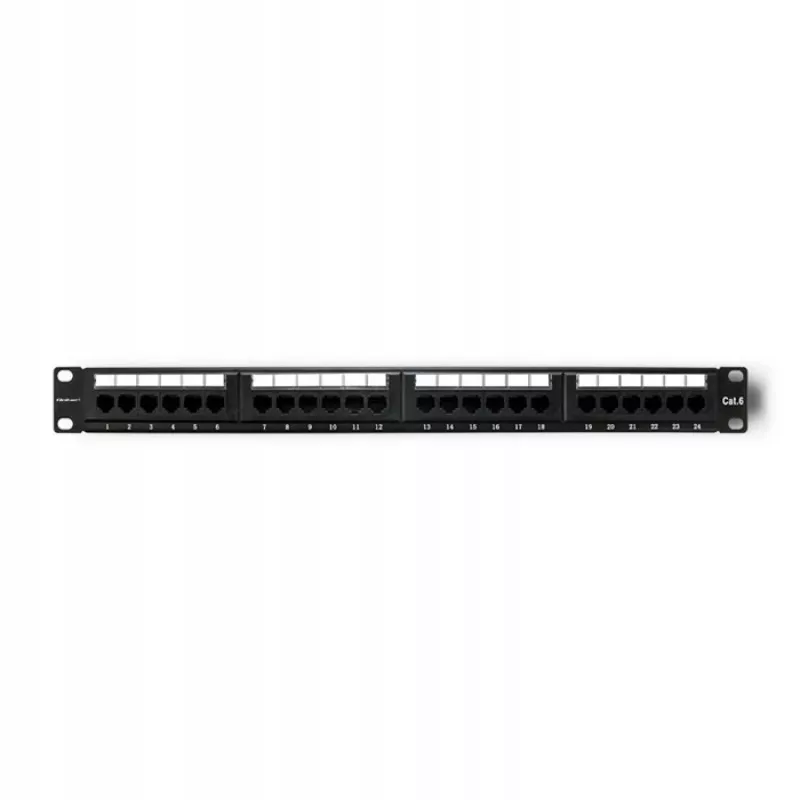 Patch panel RACK 24 vrat, cat.6 UTP