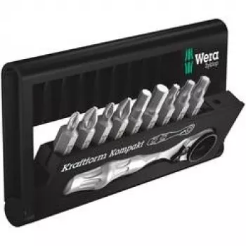 Wera 05057418001 Bit-Check 10 Zyklop Mini BiTorsion 1 set nastavkov, 10 kosov, Phillips, Pozidriv