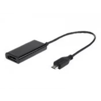 Adapter MHL(M)->HDMI(F)+ USB MICRO(BF)(11 PIN), 16 cm