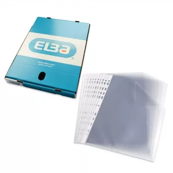 ELBA prosojne mape A4, PP 0,08 mm, kristalno prozorne, univerzalne luknje (971508)
