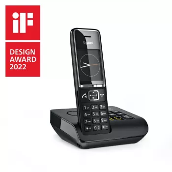 Gigaset Comfort 550A brezžični telefon s snemalnikom sporočil, črn