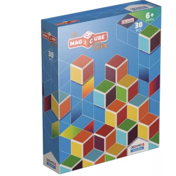 Geomag MagiCube GM120 magnetne kocke, 30 kosov, večbarvne, kvadratne, za otroke od 1,5 leta