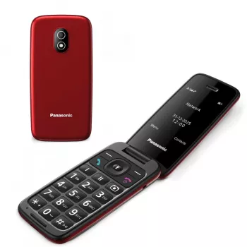 PANASONIC KX-TU410EXR zložljivi telefon - rdeč