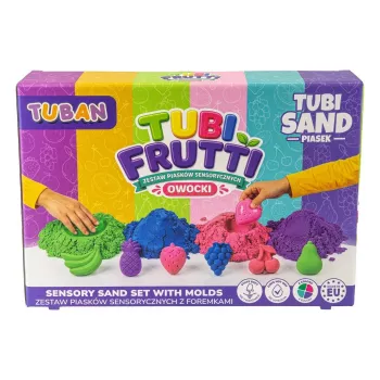 Tuban senzorični pesek Tubi Frutti set