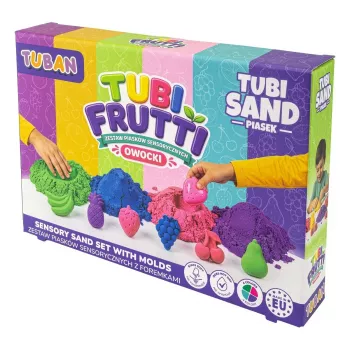 Tuban senzorični pesek Tubi Frutti set
