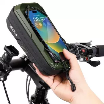 WILDMAN kolesarska okvirna torba GX330 z držalom za telefon, zelena