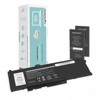 Baterija MOVANO GRT01 za Dell Latitude 5421 5521 5531 Precision 3470 3561 3571 3581 – 3950 mAh (61 Wh)