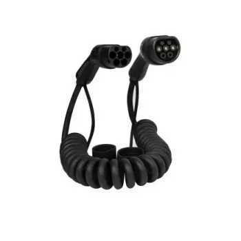 DEFENZO Spiro AC7 7m Type 2 kabel za polnjenje EV 32A 3-fazni 22kW črn