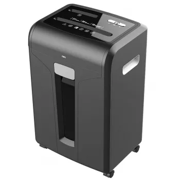 Deli E14400 uničevalnik dokumentov s prečnim rezanjem, 12 listov, 23L, črn
