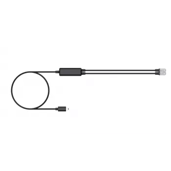 Yealink telefonski kabel (1 kos) - RJ9 razdelilni kabel za slušalke 25 cm črn