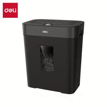 Deli ET023 uničevalnik dokumentov s prečnim rezanjem, 10 listov, varnost P-4, posoda 17L, črn