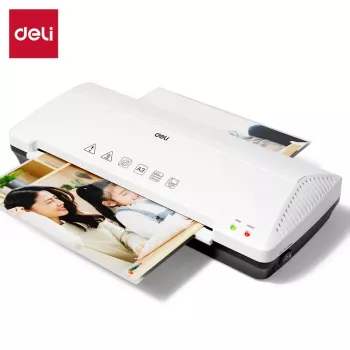 DELI pisarniški laminator ET105 A3 - vroče in hladno, 2 valja, 125 mikronov