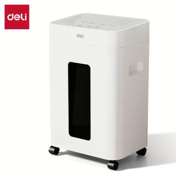 Deli ET048 uničevalnik dokumentov s prečnim rezanjem, 8 listov, 15 L, črn