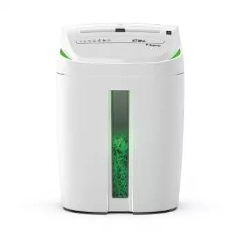 KOBRA Hybrid S4 uničevalnik dokumentov s križnim rezanjem, P-4, 10 listov, 20 L, belo-antracit