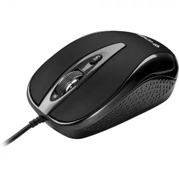 YENKEE YMS 1025 BK QUITO USB kabelska miška, optična, 1000 DPI, 4 tipke, črna