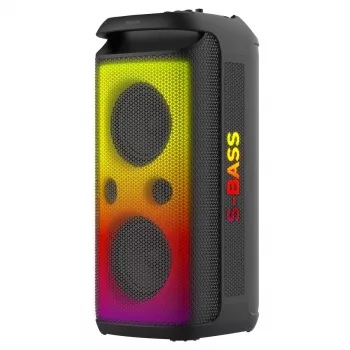 SENCOR Partycon CORE Power 140W prenosni Bluetooth zvočnik s TWS, IPX4, RGB LED, karaoke, črn