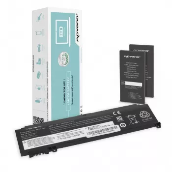 MITSU baterija za Lenovo ThinkPad T460s T470s - sprednja stran - 2000 mAh (23 Wh)