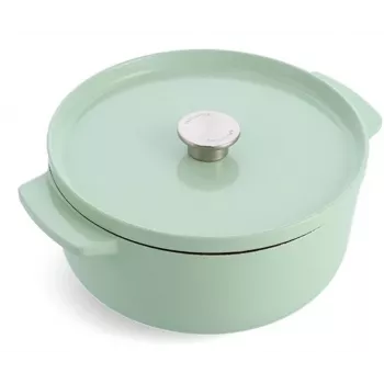 KitchenAid pekač iz emajliranega litega železa 26 cm, pistacija