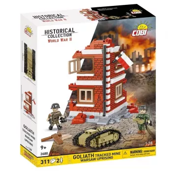 COBI Historical Collection Goliath gosenična mina Varšavska vstaja, merilo 1:28, 311 delov