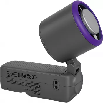 Verbatim Cool'n' Go Ice Touch Pro ročni ventilator, siv/vijoličen