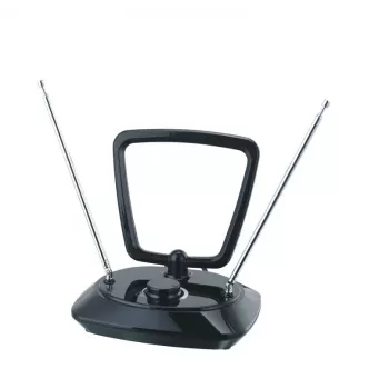 Philips SDV5200/12 notranja antena za TV s 5G filtrom, DVB-T/T2, 1,85 m koaksialni kabel, črna