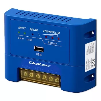 QOLTEC MPPT 15A solarni regulator polnjenja 12V/24V za LiFePO4, gel, AGM, flooded, sealed svinčeve akumulatorje z LCD in RS485