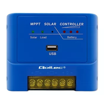 QOLTEC MPPT 15A solarni regulator polnjenja 12V/24V za LiFePO4, gel, AGM, flooded, sealed svinčeve akumulatorje z LCD in RS485