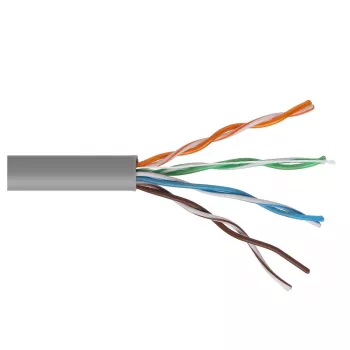 MACLEAN MCTV-579 Cat 5e UTP CCA omrežni kabel 100m siv