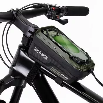 WILDMAN GX200 okvirna kolesarska torba z držalom za telefon, zelena