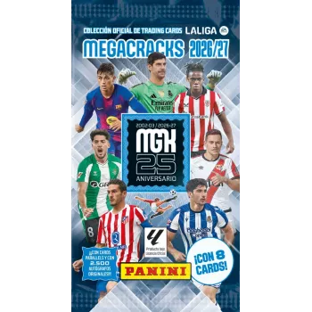 Panini La Liga 2027 komplet 50 paketkov zbirateljskih kartic