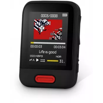 SENCOR SFP 7716BK 16GB prenosni MP3/MP4 predvajalnik z Bluetooth, 1,8 inch zaslonom, FM radiem, snemalnikom glasu - črn
