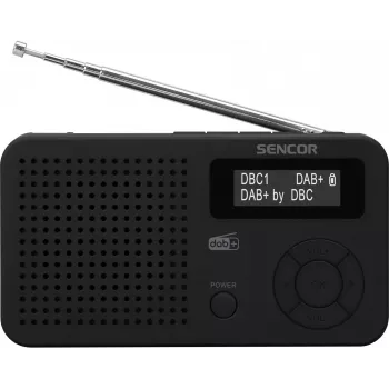 Sencor SRD 7210B DAB+ radio FM/BT/USB - črn