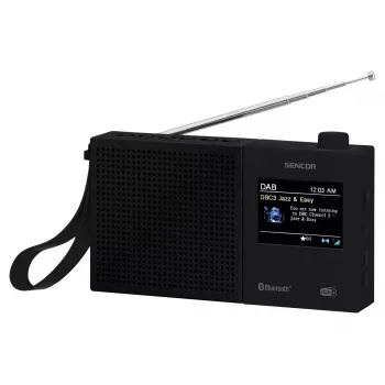 SENCOR SRD 7790B DAB+ radio s FM, Bluetooth, USB, 2,4 inch LCD, baterija