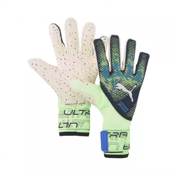 PUMA Ultra Ultimate 1 NC vratarske rokavice Green Flash White Blue Glimmer 9.5