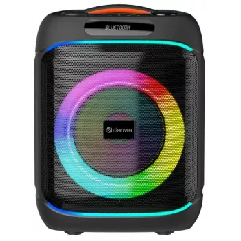 DENVER BPS-170 400W Bluetooth zabavni zvočnik z RGB lučmi, TWS, karaoke, FM radio, vhodi USB/SD/AUX/mikrofon