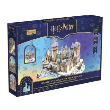 CubicFun 3D sestavljanka Harry Potter grad Hogwarts v snegu z LED
