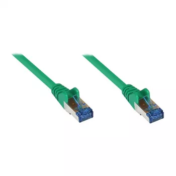 GoodConnections Cat.6A S/FTP patch kabel z zaščito zatičev, PiMF, LSZH, 500 MHz, zelen, 7,5 m (8060-H075G)