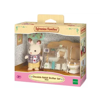 Sylvanian Families Chocolate Rabbit Brother komplet za kopalnico