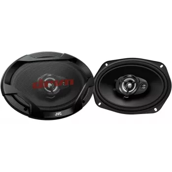 JVC CS-DR6932 6x9 inch 3-smerni koaksialni avtomobilski zvočniki, 500W peak, 70W RMS, Carbon Mica nizkotonec, PEI visokotonci, 4 Ohm